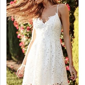 Nordstrom ASTR White Lace Midi Dress 💟